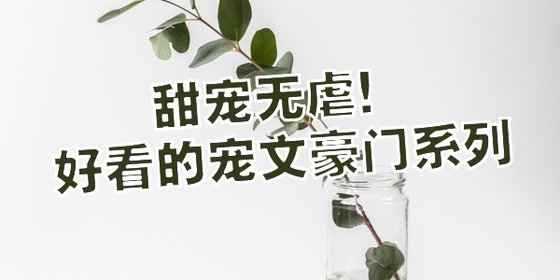 甜寵無虐！好看的寵文豪門系列
